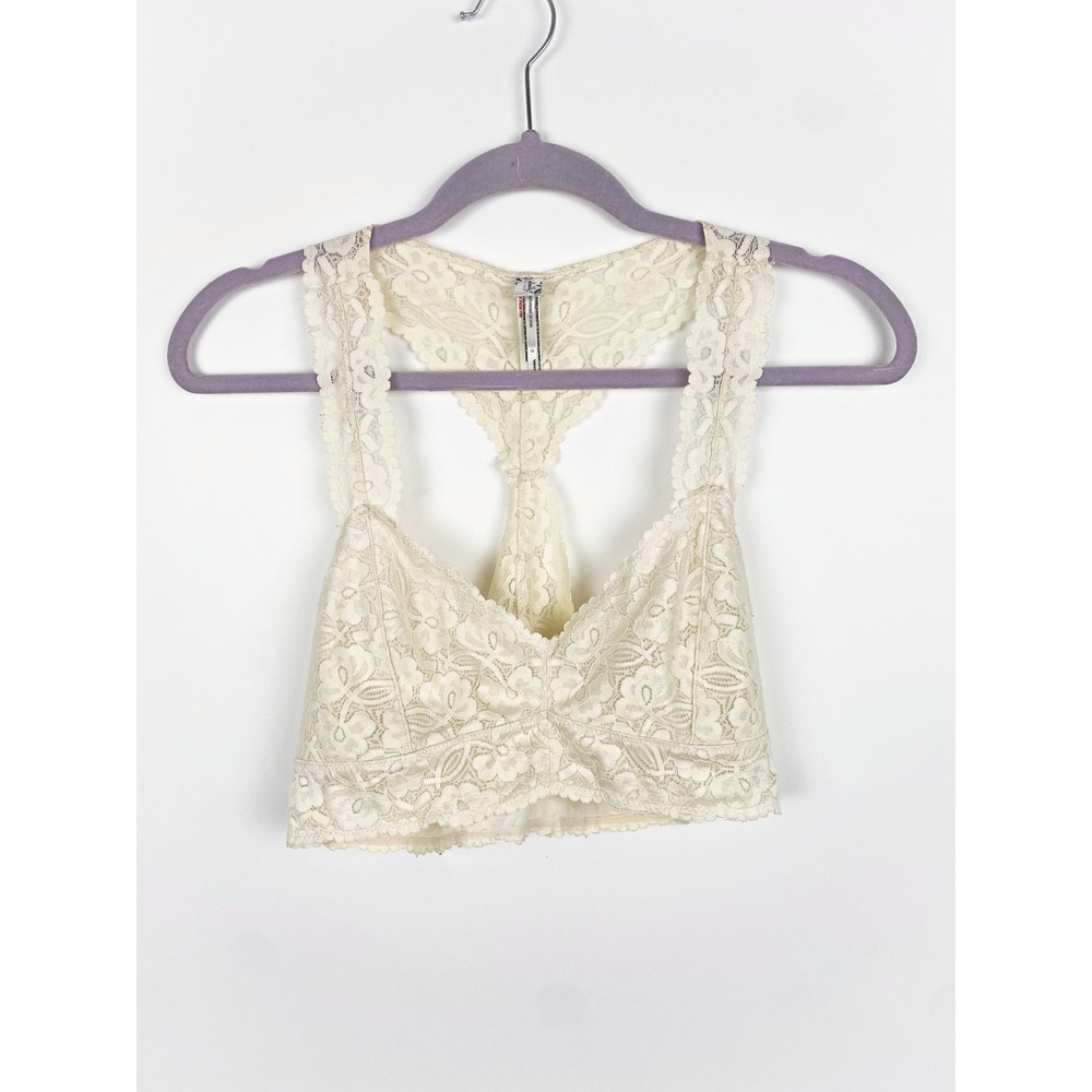 Intimately Free People Ivory Racerback Bralette Large
